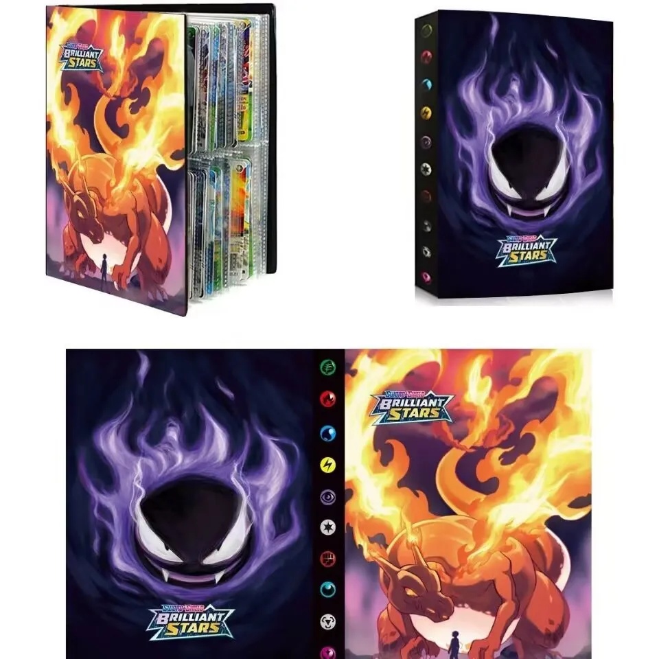 Pokemon Binder Card - ألبوم بطاقات بوكيمون تشاريزارد الساخن الجديد،