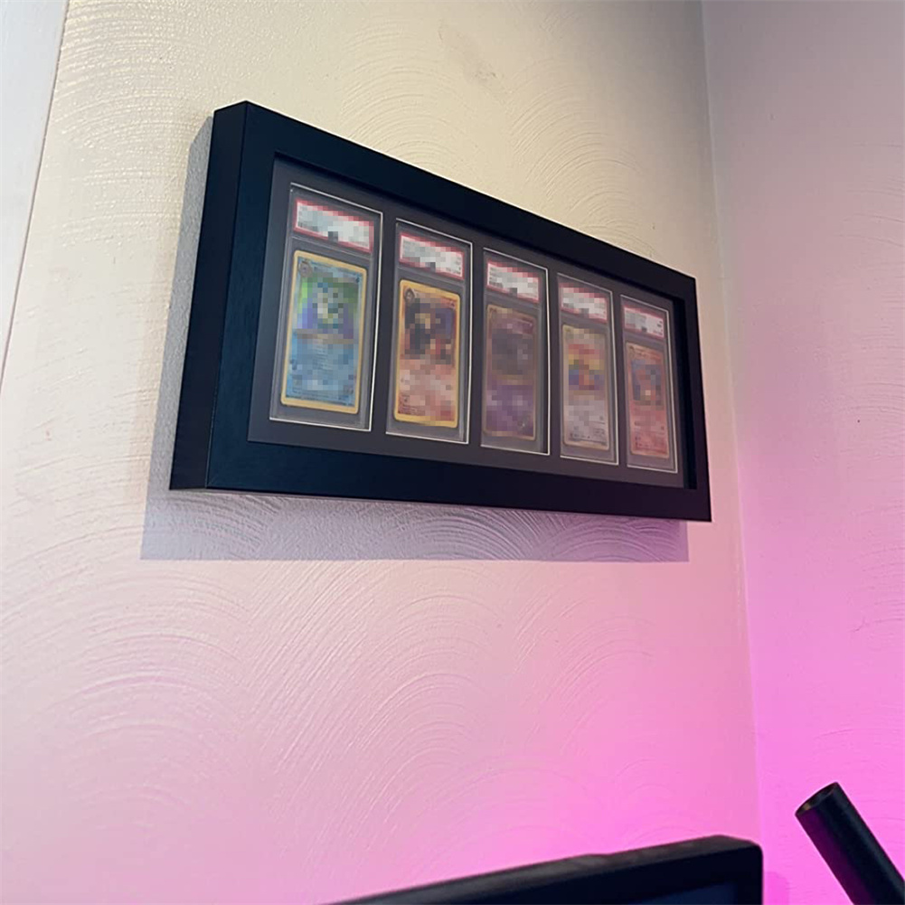 Graded Card Display - 3-9 شبكات خشبية متدرجة بطاقة رياضية