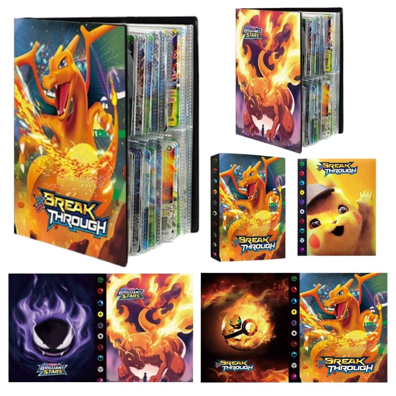 Pokemon Binder Card - ألبوم بطاقات بوكيمون تشاريزارد 240 قطعة،