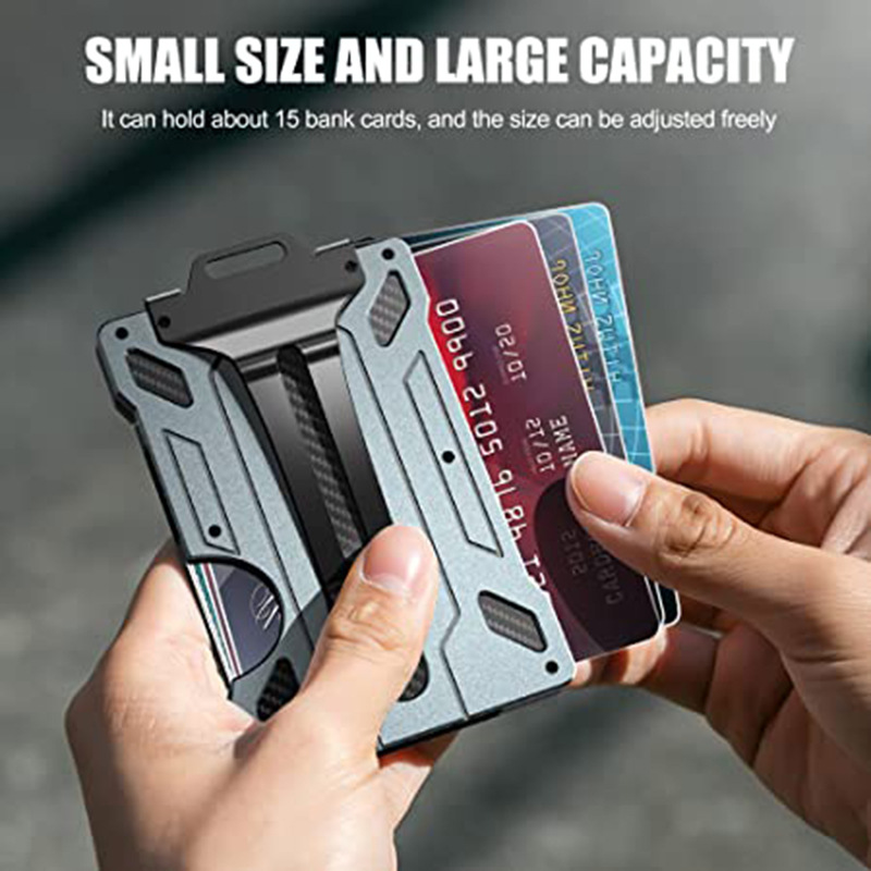محفظة بطاقات RFID أنيقة، حامل  - مراجعة Card Top Loader وسعره